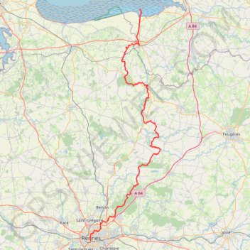 Du Colombier au Mont-Saint-Michel GPS track, route, trail