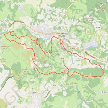 Uarthea - Ascain GPS track, route, trail
