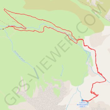 Cabane de Maucapera GPS track, route, trail