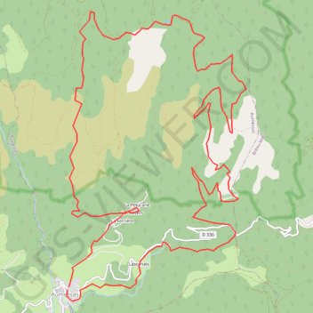 Aumessas - col des Portes - col Mouzoules GPS track, route, trail