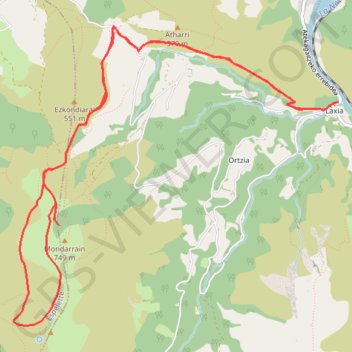 De la Nive à la Nivelle - Pic du Mondarrain GPS track, route, trail