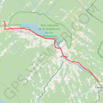 Sayabec - Causapscal GPS track, route, trail