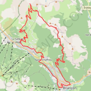 Les Trois cols GPS track, route, trail