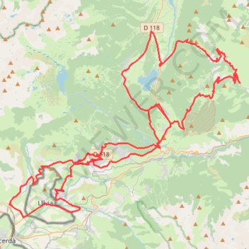 Dans les environs de Font-Romeu GPS track, route, trail