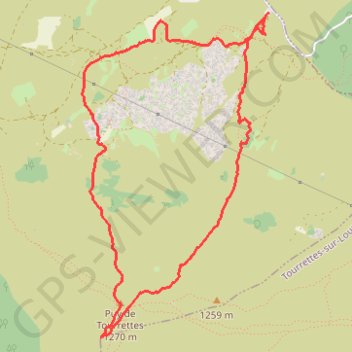Le Puy de Tourrettes GPS track, route, trail