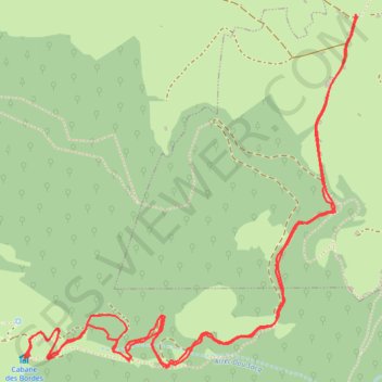 Cabane des Bordes GPS track, route, trail