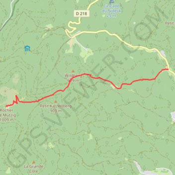 Rocher de Mutzig GPS track, route, trail