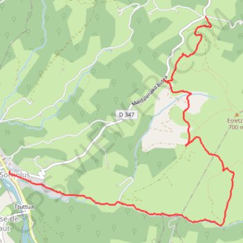 La Madeleine - Tardets GPS track, route, trail