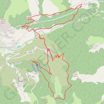 Balade autour de Vicdessos GPS track, route, trail