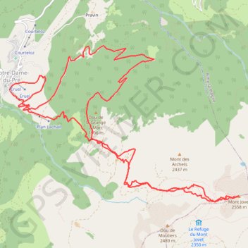 Mont Jovet (Vanoise) GPS track, route, trail