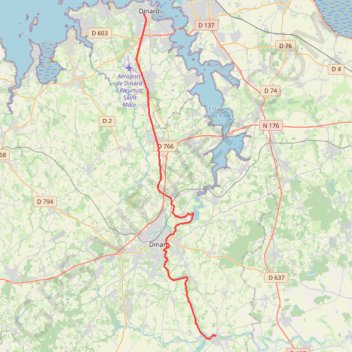 St-Malo / Evran (écluse du Mottay) GPS track, route, trail
