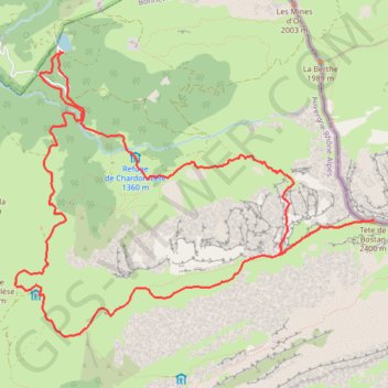 Tête de Bostan GPS track, route, trail