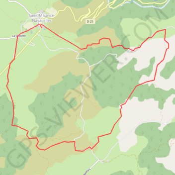 Les Rajols - Saint-Maurice-Navacelles GPS track, route, trail