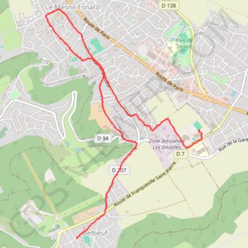 Rando Belbeuf Téléthon GPS track, route, trail