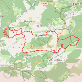 Mont Lachens, Sommet et tour de la Montagne de Brouis GPS track, route, trail