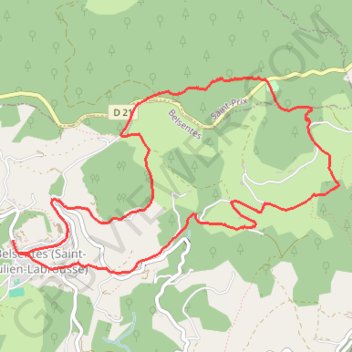 Saint Julien Labrousse GPS track, route, trail