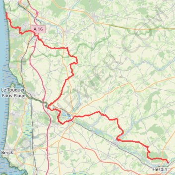 Grigny - Équihen-Plage GPS track, route, trail