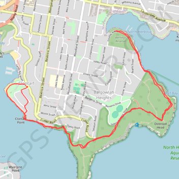 Manly to Spit Bridge Walk GPS track, route, trail