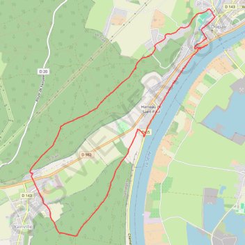 Duclair GPS track, route, trail