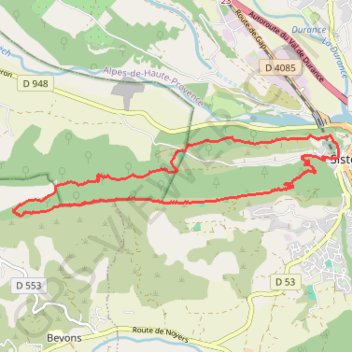 Sisteron tour de la Colle GPS track, route, trail