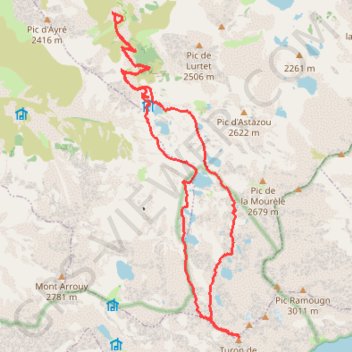 Le Turon de Neouvielle GPS track, route, trail