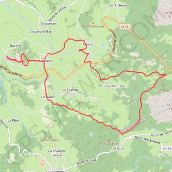 Boussoulet Lac Bleu GPS track, route, trail
