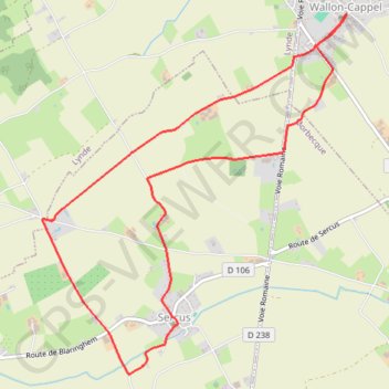 Circuit Saint-Erasme - Sercus GPS track, route, trail