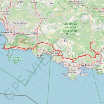Balcon de la Méditerranée GPS track, route, trail