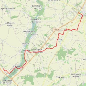 Aulnay- St Jean d'Angely GPS track, route, trail