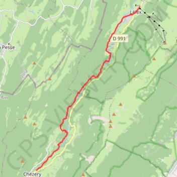Les bords de la Valserine GPS track, route, trail