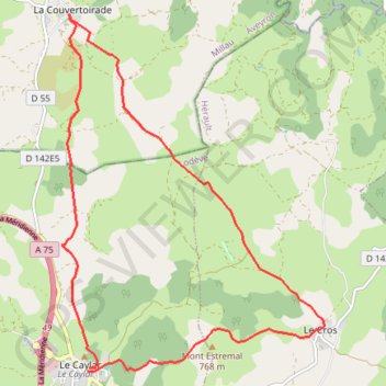 LA COUVERTOIRADE GPS track, route, trail