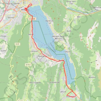 Marathon ANNECY GPS track, route, trail