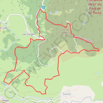Col de la LLosa GPS track, route, trail