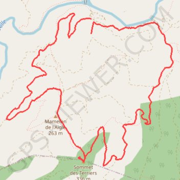 Les Menhirs des Terriers GPS track, route, trail