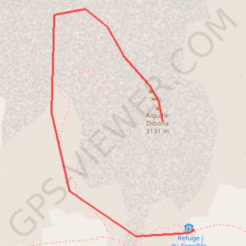 Aiguille Dibona GPS track, route, trail
