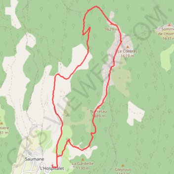 La Montagne de Lure GPS track, route, trail