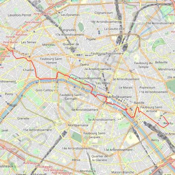 Reuilly-Porte Maillot GPS track, route, trail