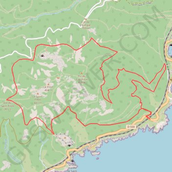 Esterel GPS track, route, trail