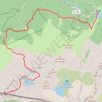 Pic de la Montagnette GPS track, route, trail