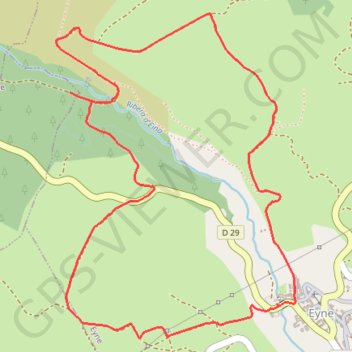 Eyne - Sentier archéologique GPS track, route, trail