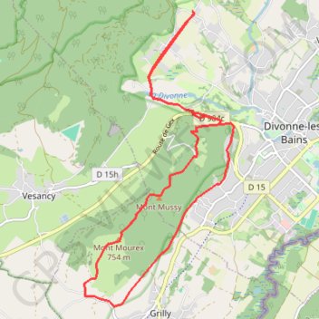 Le Fleutron - Mont Mourex GPS track, route, trail