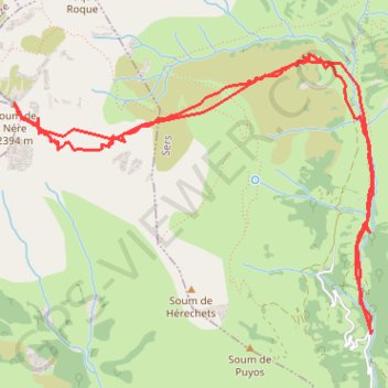 Soum de Nère GPS track, route, trail