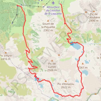 La Hourquette de Mounicot GPS track, route, trail