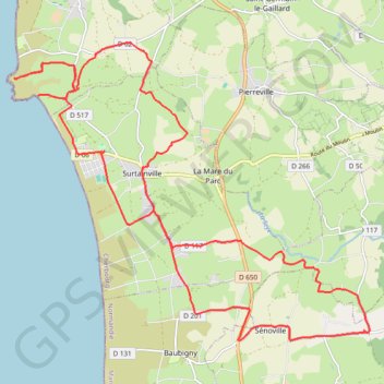 Senoville - Cap Rozel GPS track, route, trail