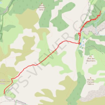 Richardiere - Pas de l'Aiguille - quatre chemins GPS track, route, trail