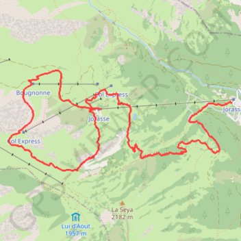 Pic de Jorasse (VS) - Ovronnax GPS track, route, trail