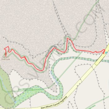 Pine Creek Canyon Overlook GPS track, route, trail