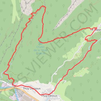 Tour des Nants Debout et Sapey GPS track, route, trail