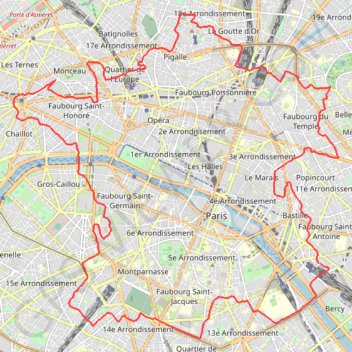 La France Parisienne 34 km GPS track, route, trail