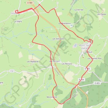 Mont-Saint-Vincent GPS track, route, trail